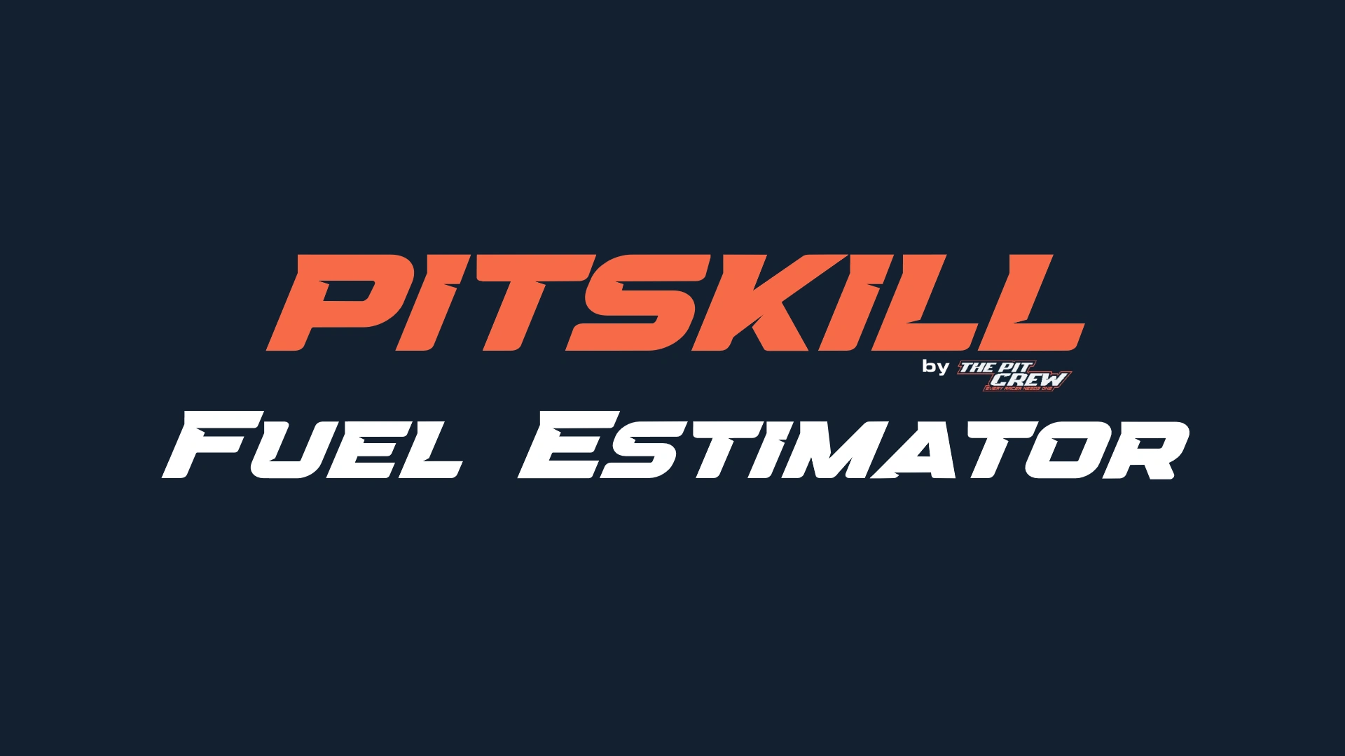Simracing Fuel Estimator Pitskill